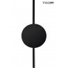 MOOSEE lampa ścienna SHADOW 2 czarna