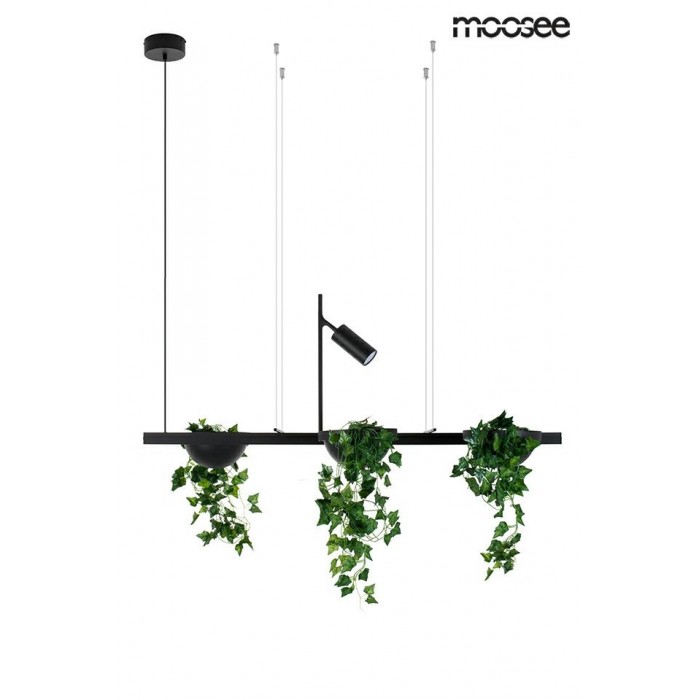 MOOSEE lampa wisząca PLANT LINE czarna