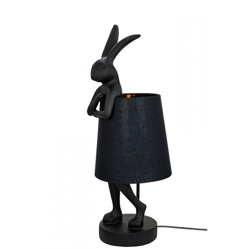 KARE lampa stołowa RABBIT czarna / czarna