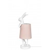 KARE lampa stołowa RABBIT biała / różowa