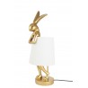 KARE lampa stołowa RABBIT złota / biała