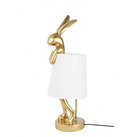 KARE lampa stołowa RABBIT złota / biała