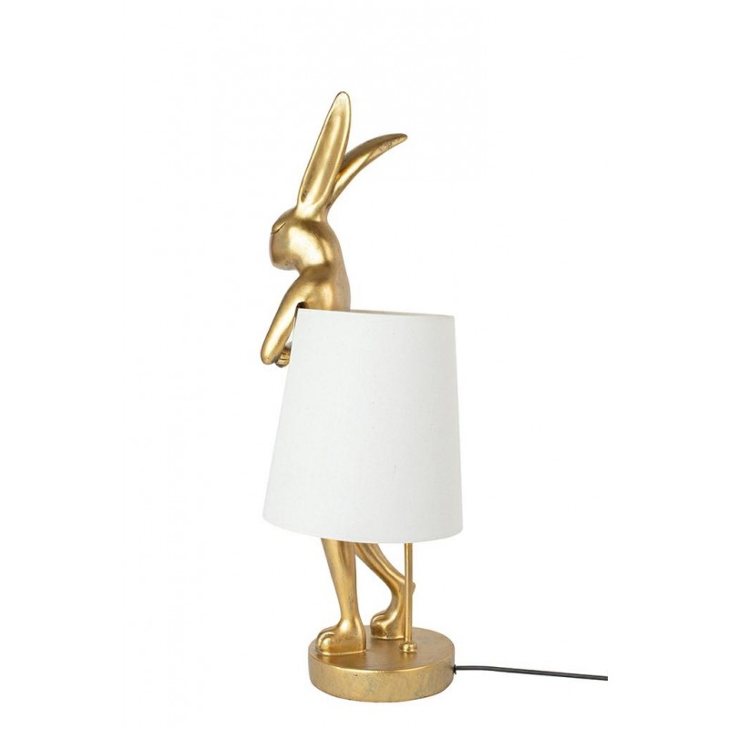 KARE lampa stołowa RABBIT złota / biała