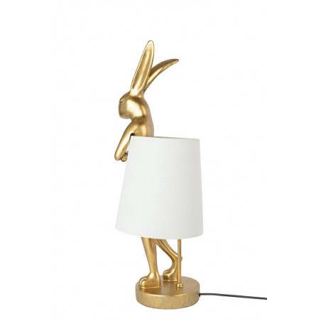 KARE lampa stołowa RABBIT złota / biała