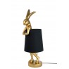KARE lampa stołowa RABBIT złota / czarna