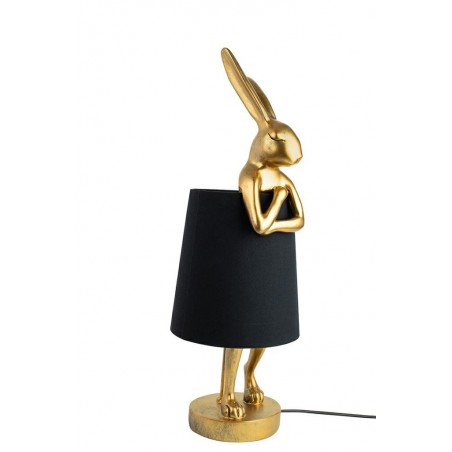 KARE lampa stołowa RABBIT złota / czarna