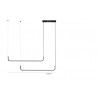 MOOSEE lampa wisząca SHAPE DUO 120 czarna