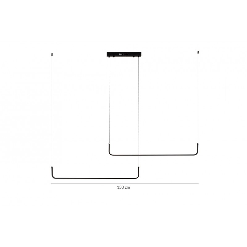 MOOSEE lampa wisząca SHAPE DUO 120 czarna