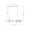 MOOSEE lampa wisząca ALURE LINE 120 czarna