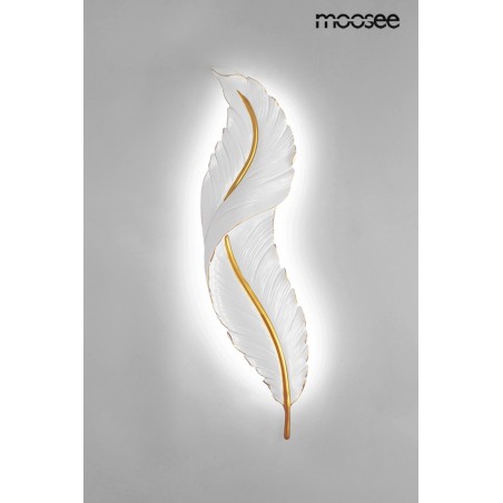 MOOSEE lampa ścienna IKAR 60  biała / złota