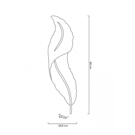 MOOSEE lampa ścienna IKAR 80  biała / złota