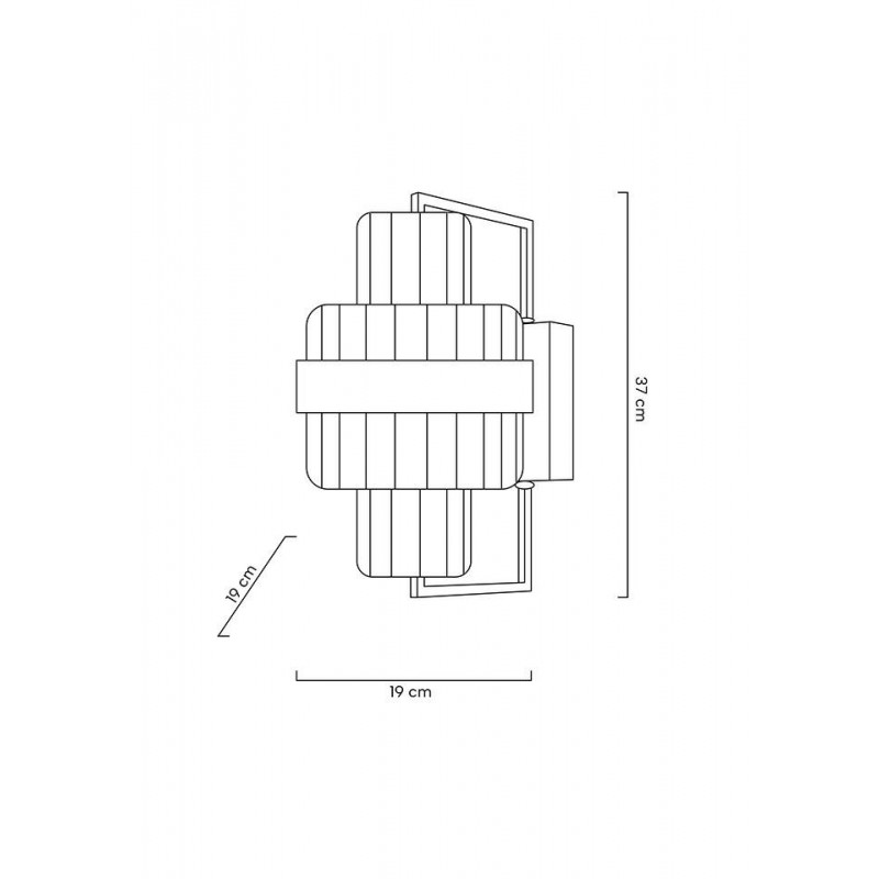 MOOSEE lampa ścienna IMPERO złota