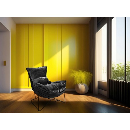 Fotel OTILIA STAND VELVET czarny