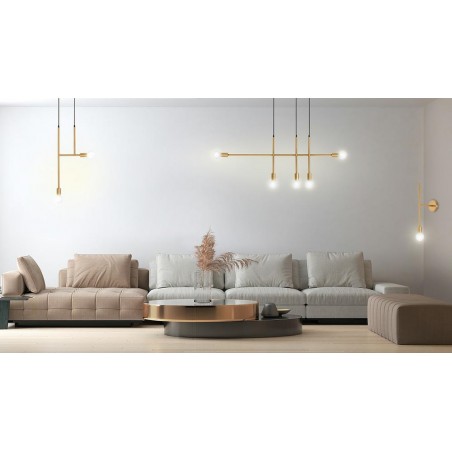 MOOSEE lampa ścienna RIVA złota