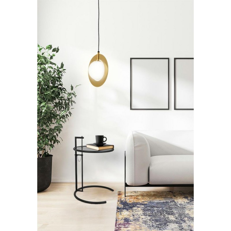 Lampa wisząca AURORA złota - szkło, metal