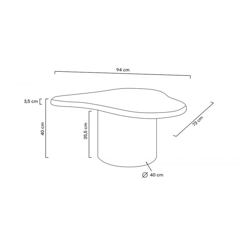 Stolik Rene 1 mikrocement