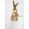 KARE lampa stołowa RABBIT 50 cm złota / biała