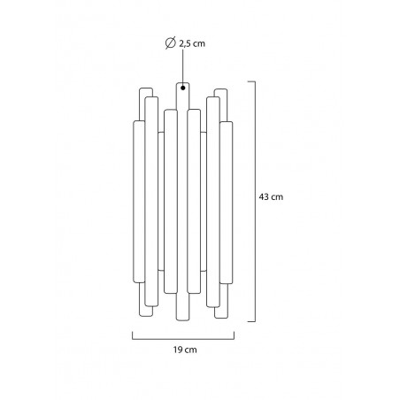 MOOSEE lampa ścienna ORGANO złota