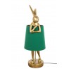 KARE lampa stołowa RABBIT 68 cm  złota / zielona