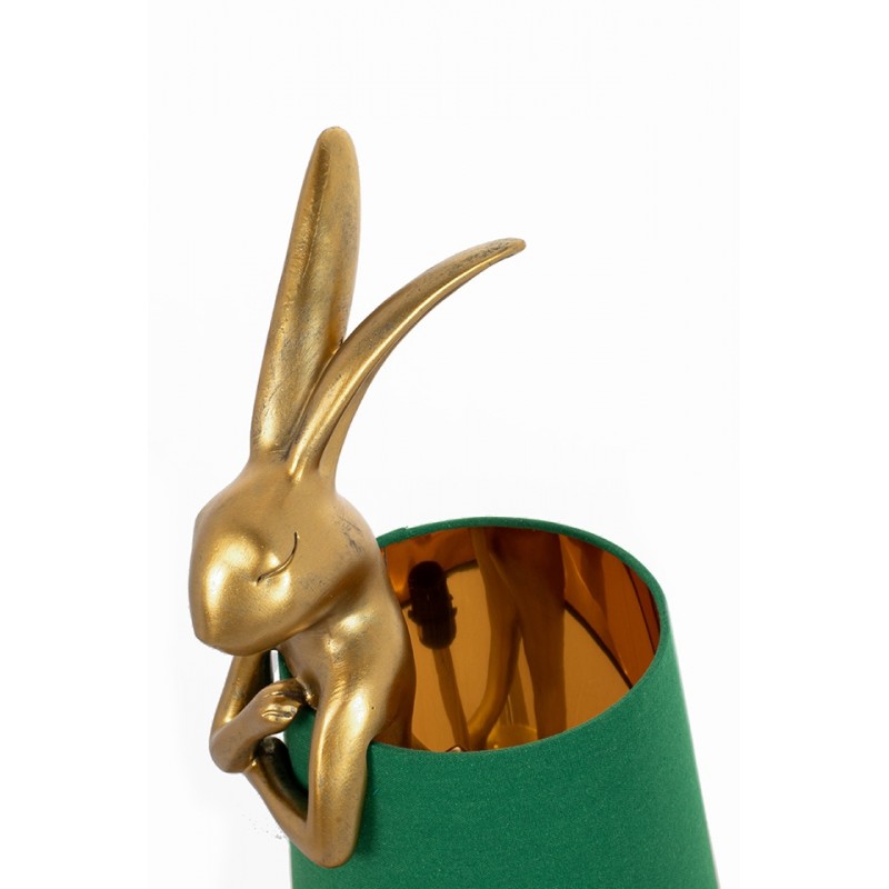KARE lampa stołowa RABBIT 68 cm  złota / zielona