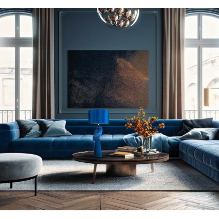 KARE lampa stołowa PARROT 84 cm niebieska