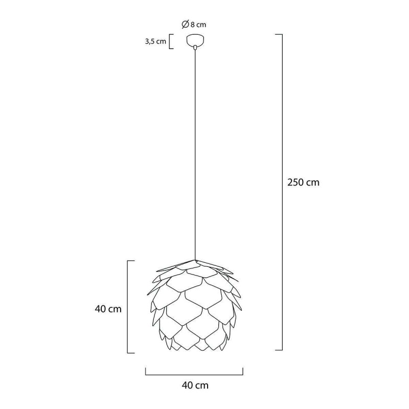 Lampa wisząca SZYSZKA CONO 43