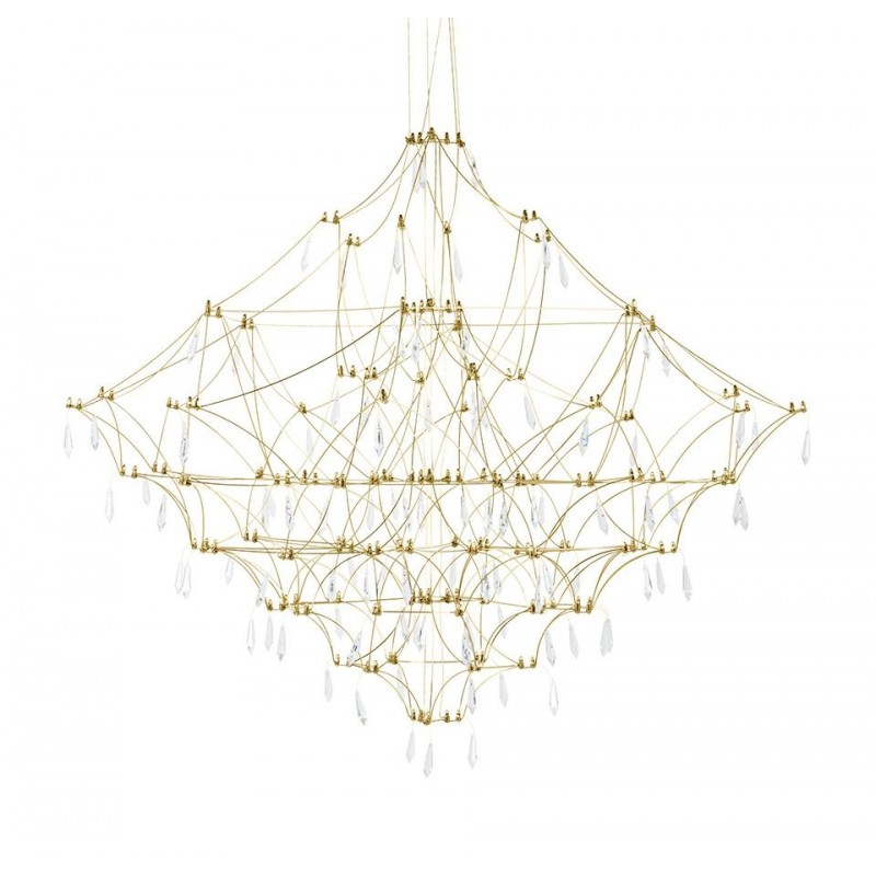 Lampa wisząca CONSTELATION 120 GOLD - LED, stal szczotkowana