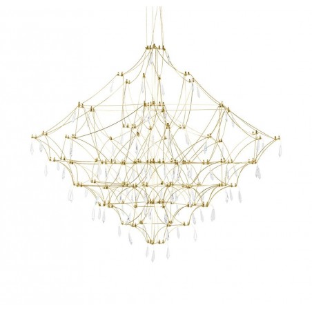 Lampa wisząca CONSTELATION 100 GOLD - LED, stal szczotkowana