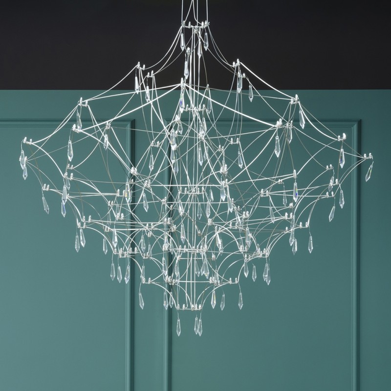 Lampa wisząca CONSTELATION 100 GOLD - LED, stal szczotkowana