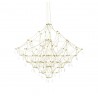 Lampa wisząca CONSTELATION 77 GOLD - LED, stal szczotkowana