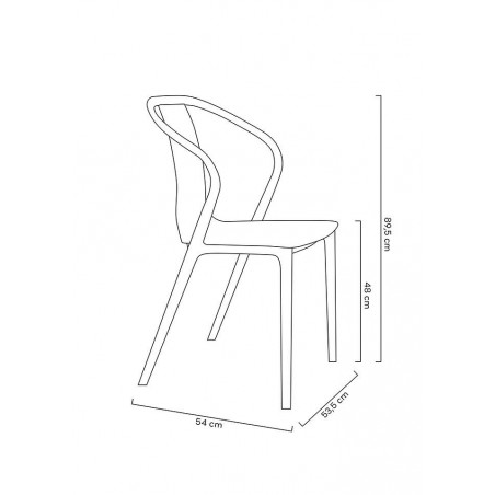 Krzesło VINCENT żółte