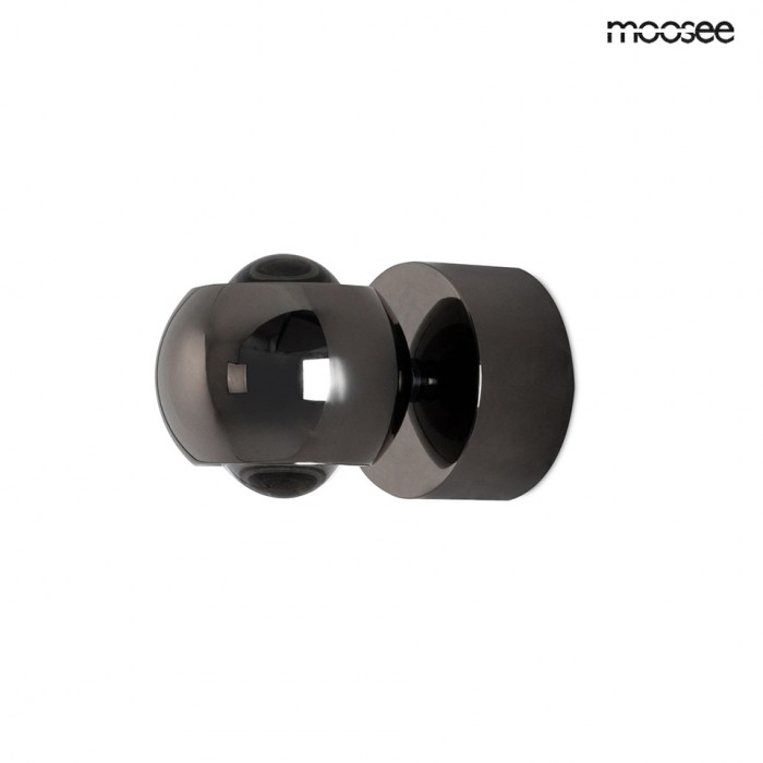 MOOSEE Lampa ścienna EOS czarny chrom