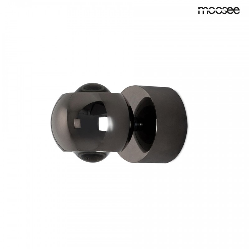MOOSEE Lampa ścienna EOS czarny chrom