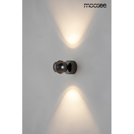 MOOSEE Lampa ścienna EOS czarny chrom