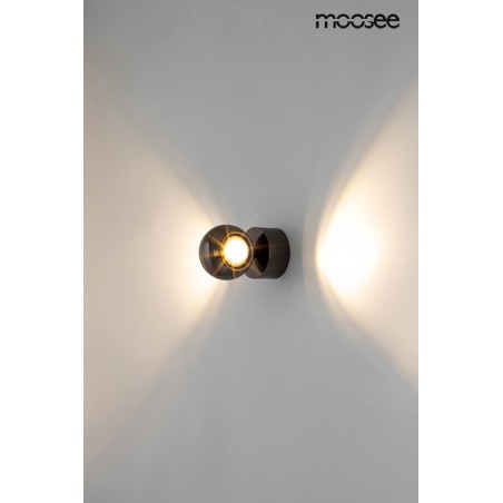 MOOSEE Lampa ścienna EOS czarny chrom