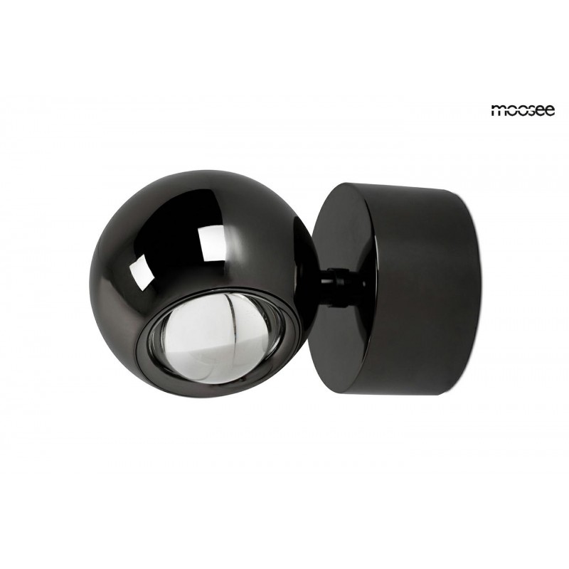 MOOSEE Lampa ścienna EOS czarny chrom