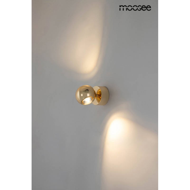 MOOSEE Lampa ścienna EOS złota