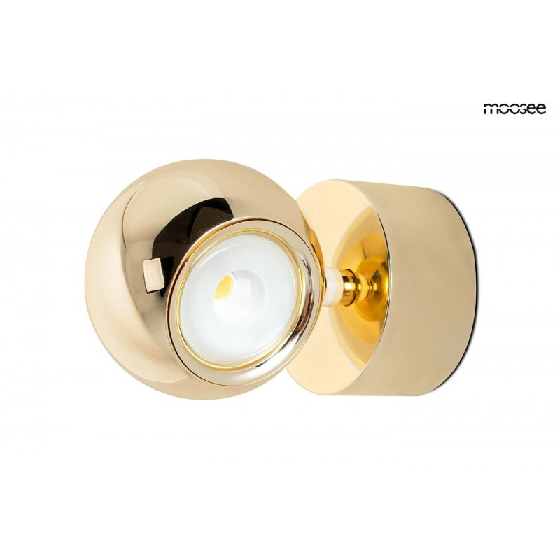 MOOSEE Lampa ścienna EOS złota