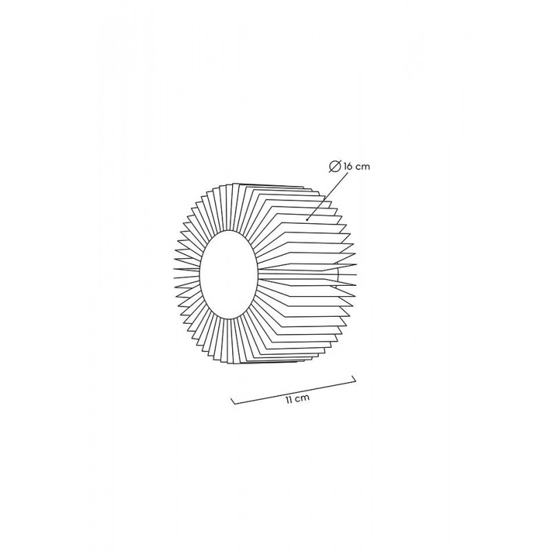MOOSEE lampa ścienna SUNNY złota złota