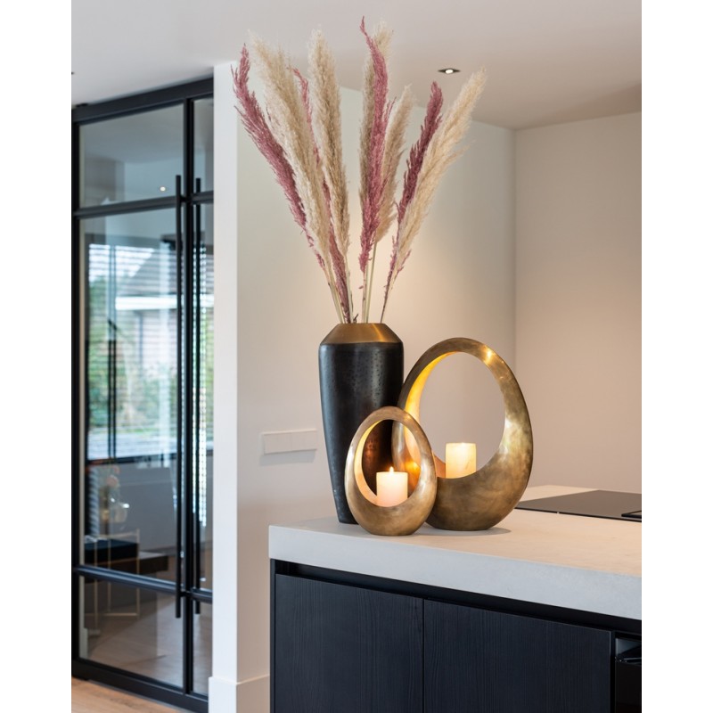 RICHMOND świecznik CASSIA GOLD MEDIUM złoty