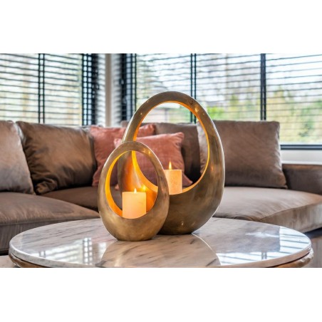 RICHMOND świecznik CASSIA GOLD MEDIUM złoty