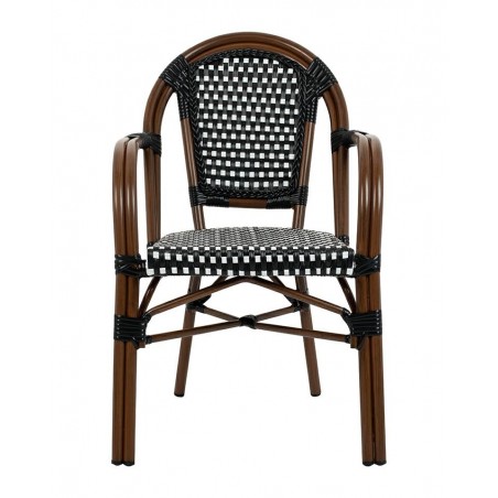 Krzesło CAFE PARIS brązowe rattan