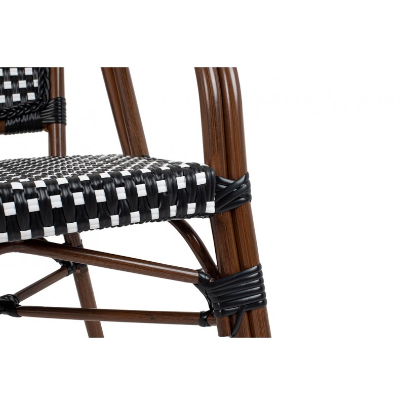 Krzesło CAFE PARIS brązowe rattan