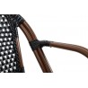 Krzesło CAFE PARIS brązowe rattan