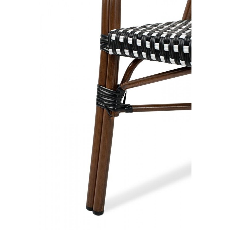 Krzesło CAFE PARIS brązowe rattan