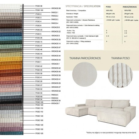 Sofa PILLOW jasny szary