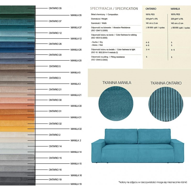 Sofa PILLOW jasny szary