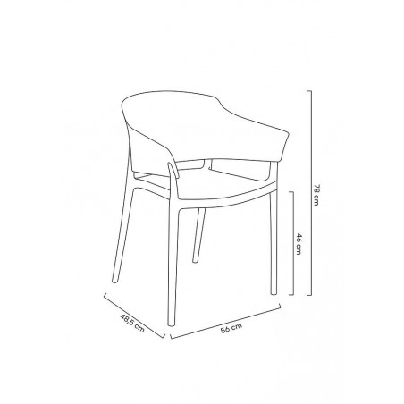 Krzesło BIG BACK czarne