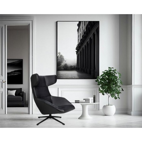 Fotel obrotowy VITA VELVET czarny PU