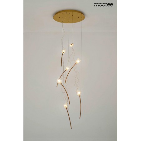 MOOSEE lampa wisząca TULIPPE 7 DISC złota